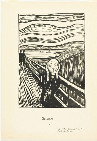 절규의 석판화 -Edvard Munch