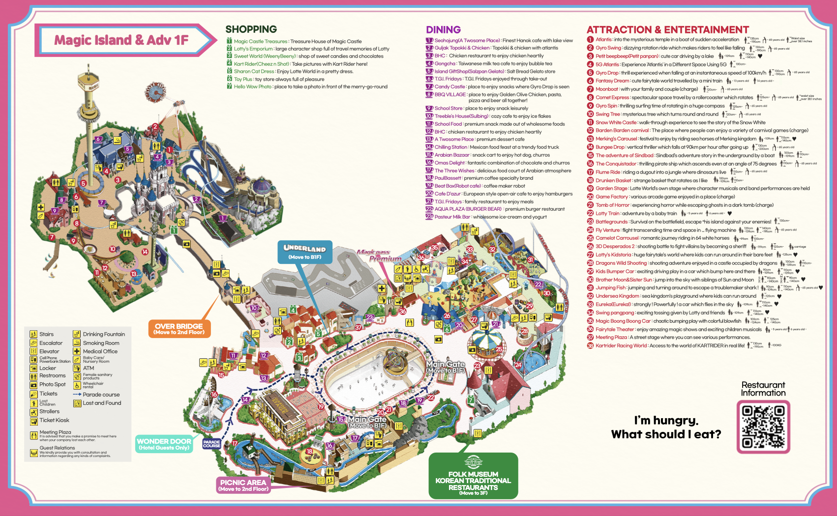 Lotte World Adventure map