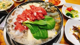 만두두부전골 청국장