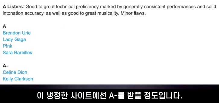 소향에 대한 세계적 보컬 평가 사이트의 평가 5