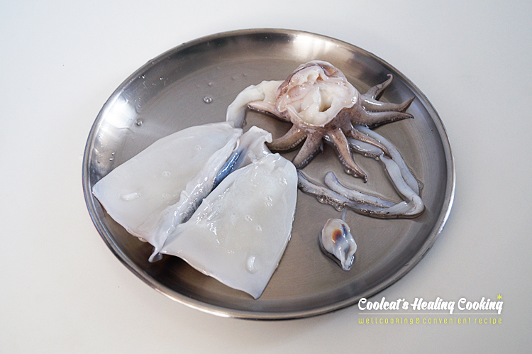 갑오징어숙회, 갑오징어손질법과 4