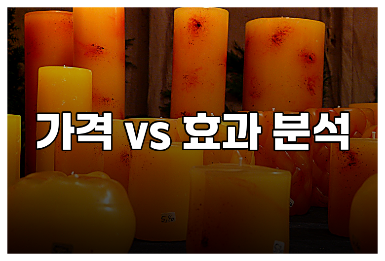가격 vs 효과 분석