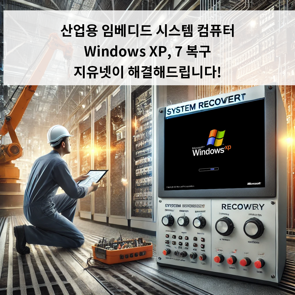 산업용 임베디드 시스템 컴퓨터 Windows XP, 7 복구 – 지유넷이 해결해드립니다!