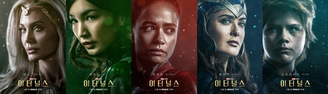 '이터널스' MCU의 새로운 미래, 강력한 여성 히어로들의 등장