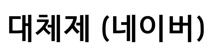 네이버 대체제