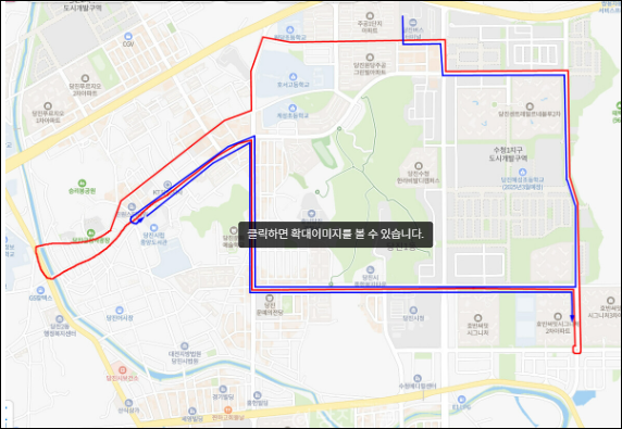 수청지구 버스노선
