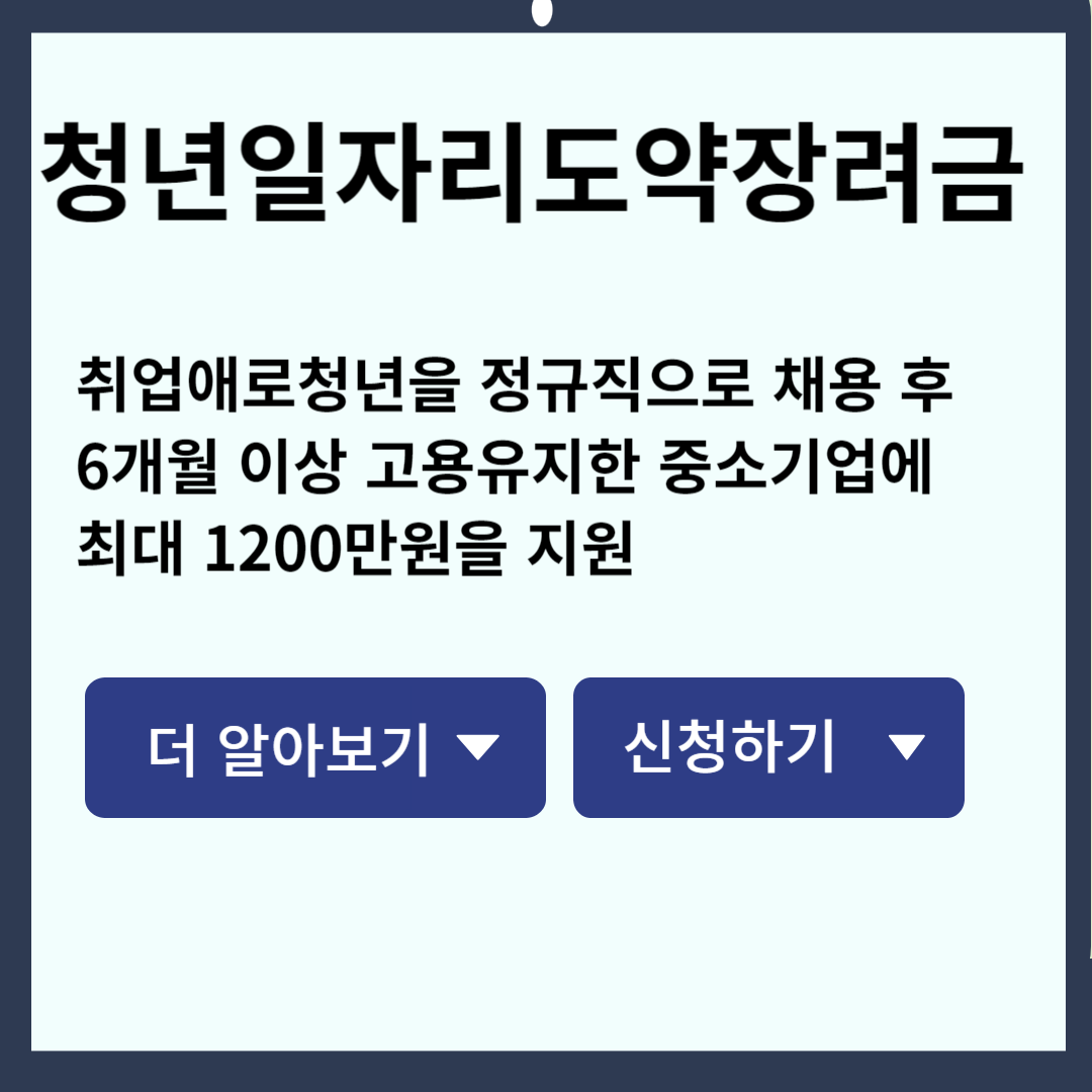 청년일자리도약장려금