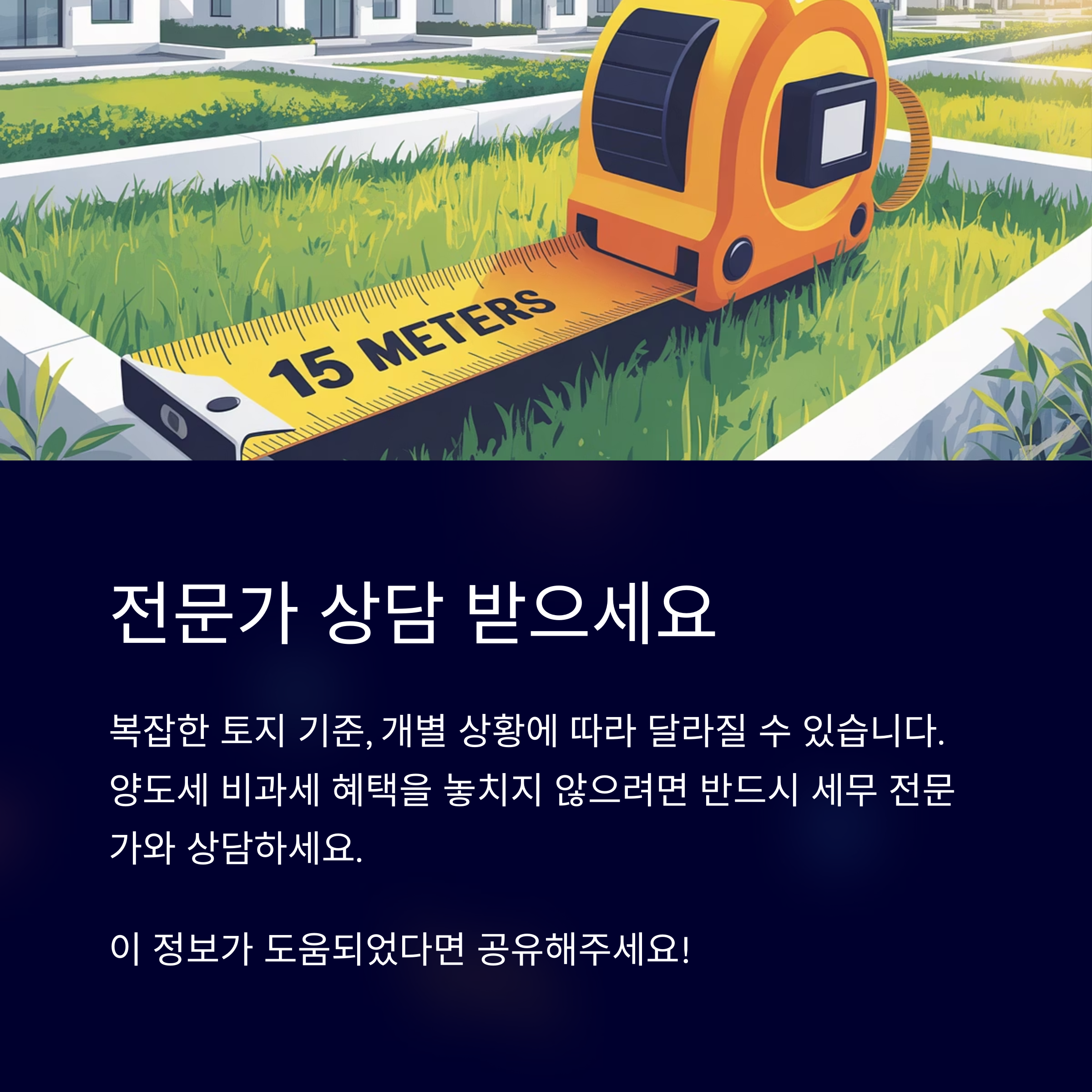 토지 기준, 전문가 상담 받으세요