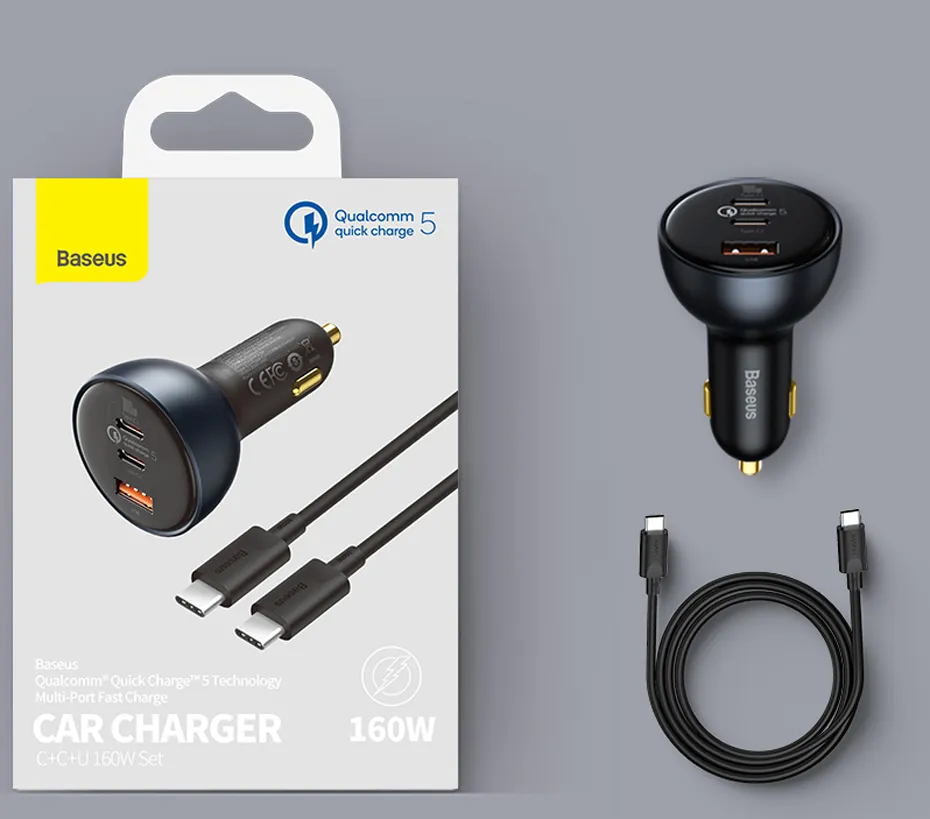  Baseus USB C타입 차량용 고속 충전기