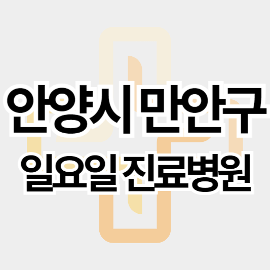 안양시만안구_일요일진료병원_썸네일