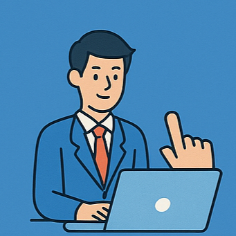 인터넷뱅킹 신청과정의 첫 단계로&amp;#44; 고객이 인증 절차를 확인하고&amp;#44; 담당자를 통해 접속 후&amp;#44; 개인 신원 정보를 제출하는 과정을 시각적으로 보여주는 인포그래픽입니다. 각 캐릭터는 컴퓨터나 서류&amp;#44; 아이콘과 함께 표현되어 절차의 흐름을 쉽게 이해할 수 있도록 구성되었습니다.