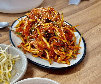 목포맛집 장터식당 본점 한치초무침