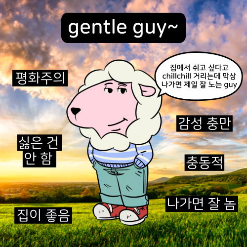 푸망 gentle guy 유형 테스트 결과 이미지