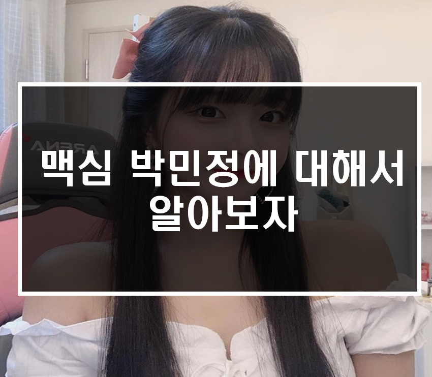  맥심 박민정에 대해 알아보자