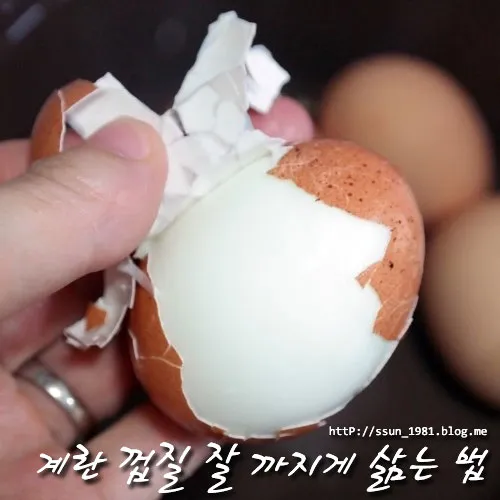 계란 껍질 잘 까지게 삶는 법 꿀팁 찜기_1