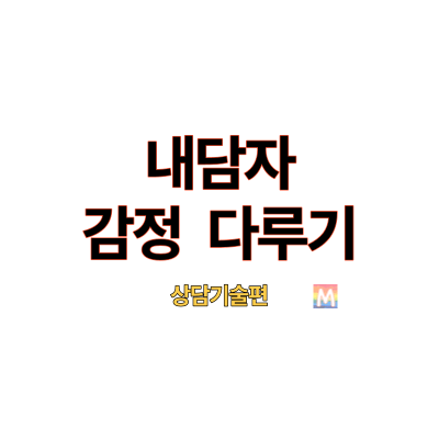 상담 기술 내담자 감정 다루기