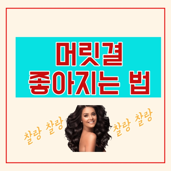  머릿결 좋아지는 법 대방출!