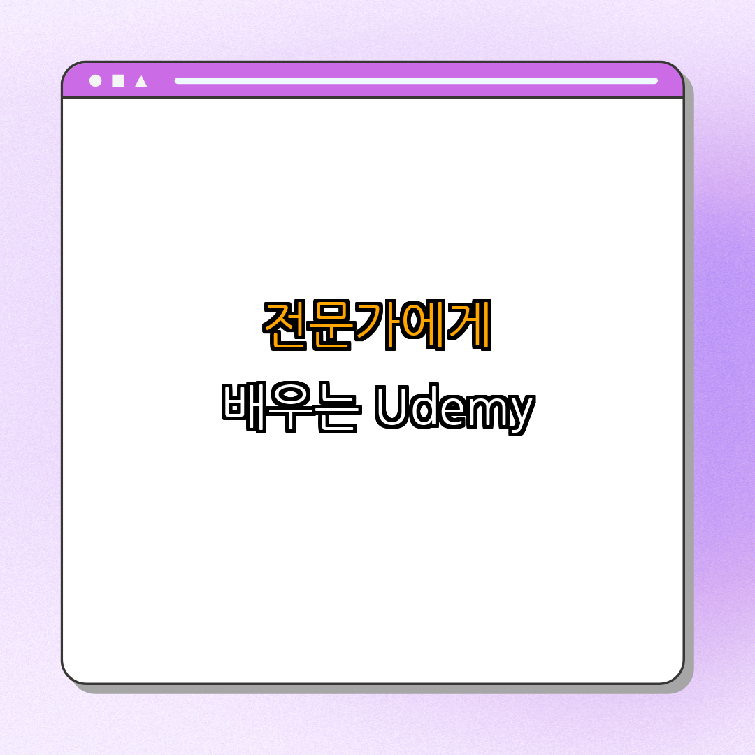 4. Udemy: 전문가에게 배우기