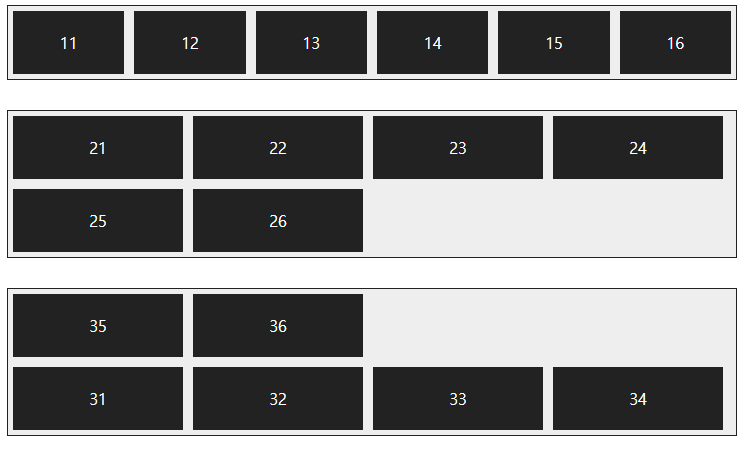 플렉스 항목의 줄 바꾸기
