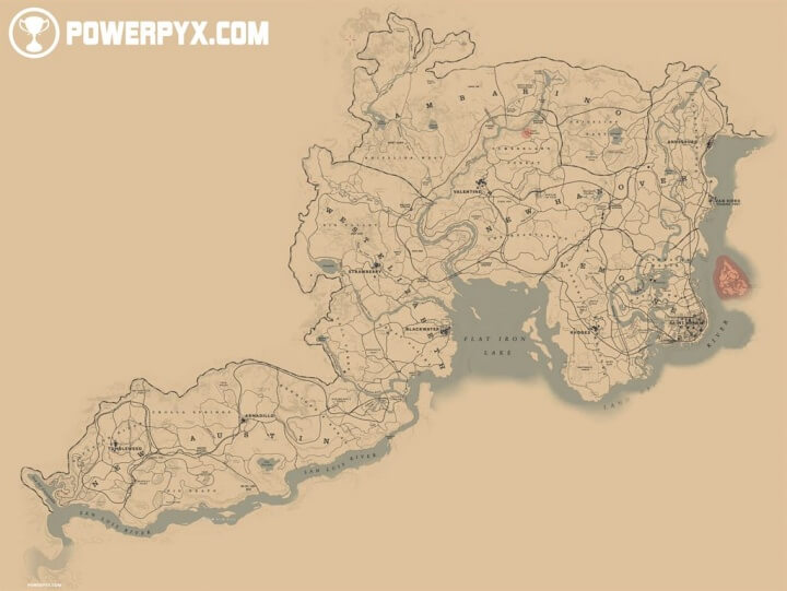 레드 데드 리뎀션 2 (RED DEAD REDEMPTION 2) 방대한 지도