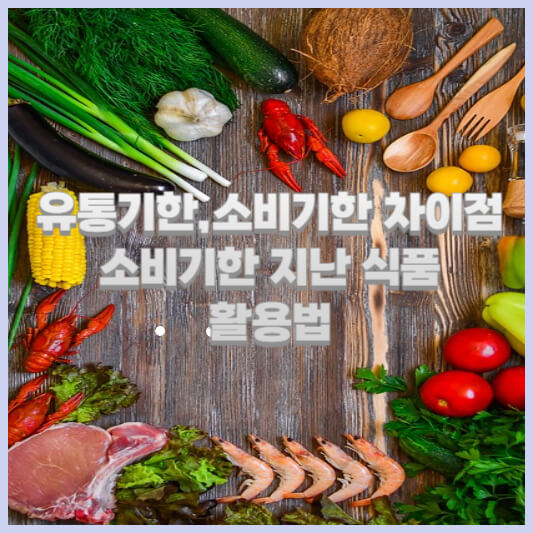 유통기한 소비기한 차이점