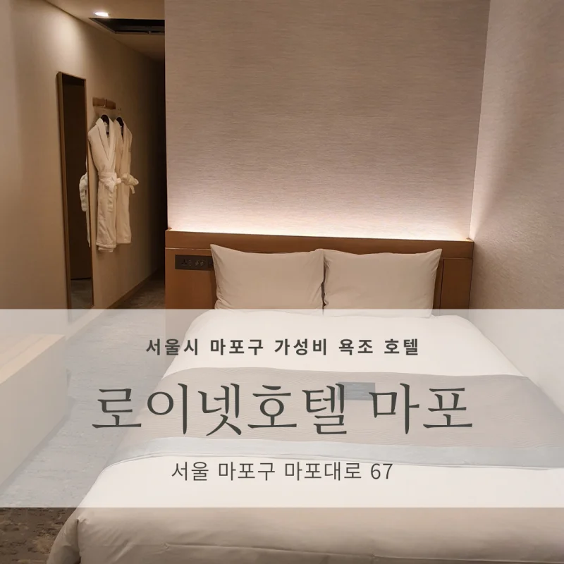  [서울시 마포구 신상 가성비 비즈니스 호텔 추천] 로이넷 호텔 서울 마포