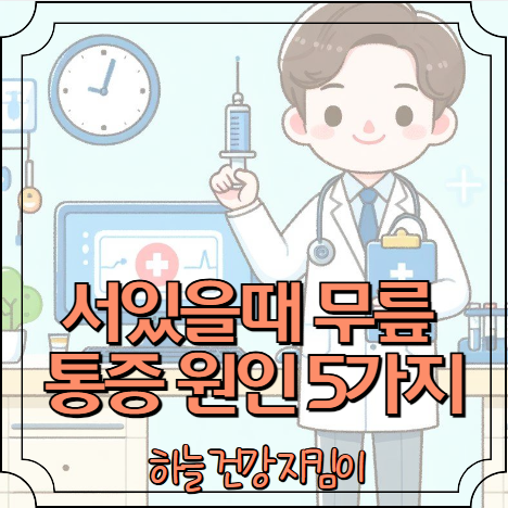 서있을때 무릎 통증 원인은? 5가지