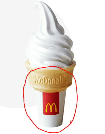 맥도날드-아이스크림-콘-1개