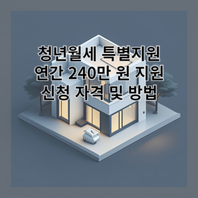 썸네일 청년월세 지원 신청 자격 및 방법