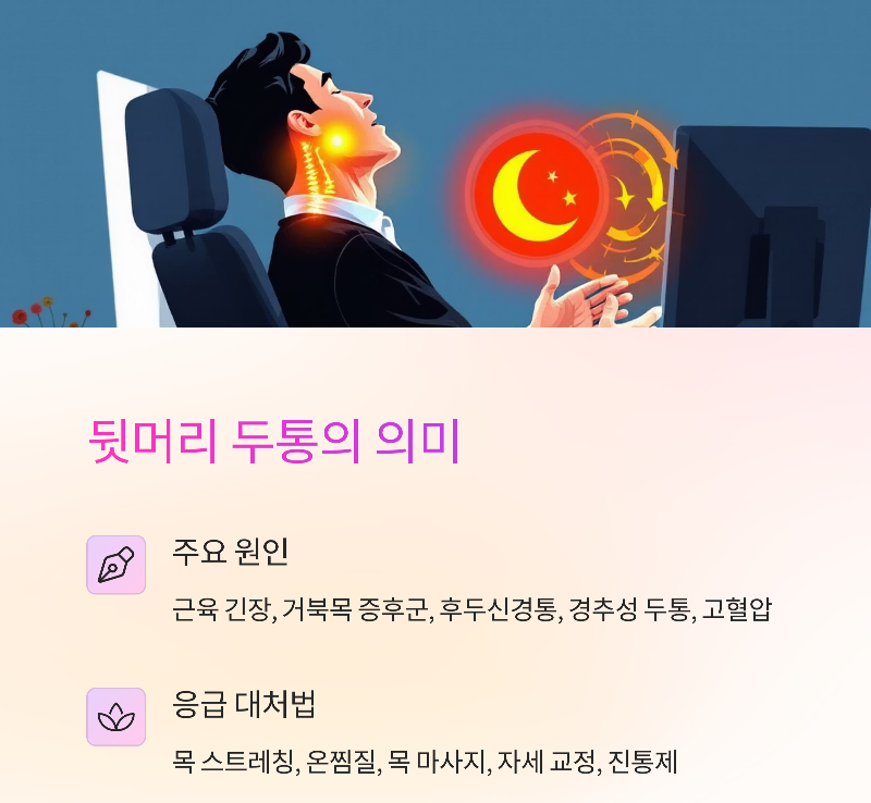 뒷머리 두통의 의미