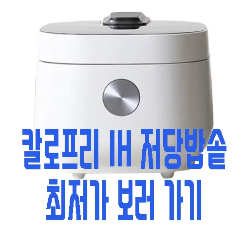 실험에 사용한 칼로프리 IH 저당 밥솥 사진