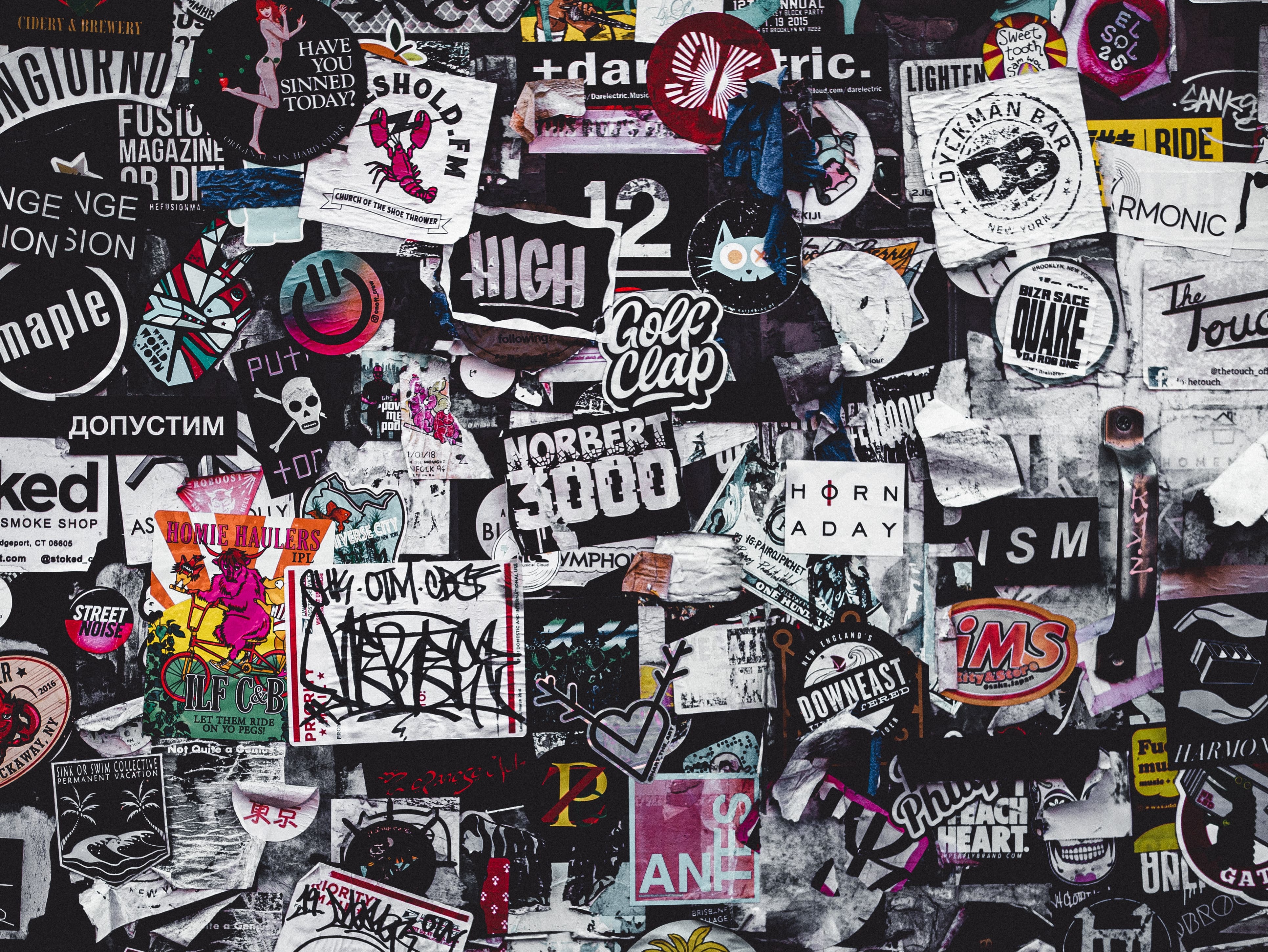 many logos and text