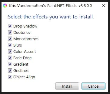  Paint.net 플러그인 추천 4 - Paint.NET Effects Plugin