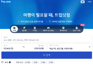Trip.com 홈페이지