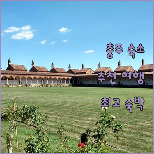 충주 숙소 추천 여행객이 선택한 최고