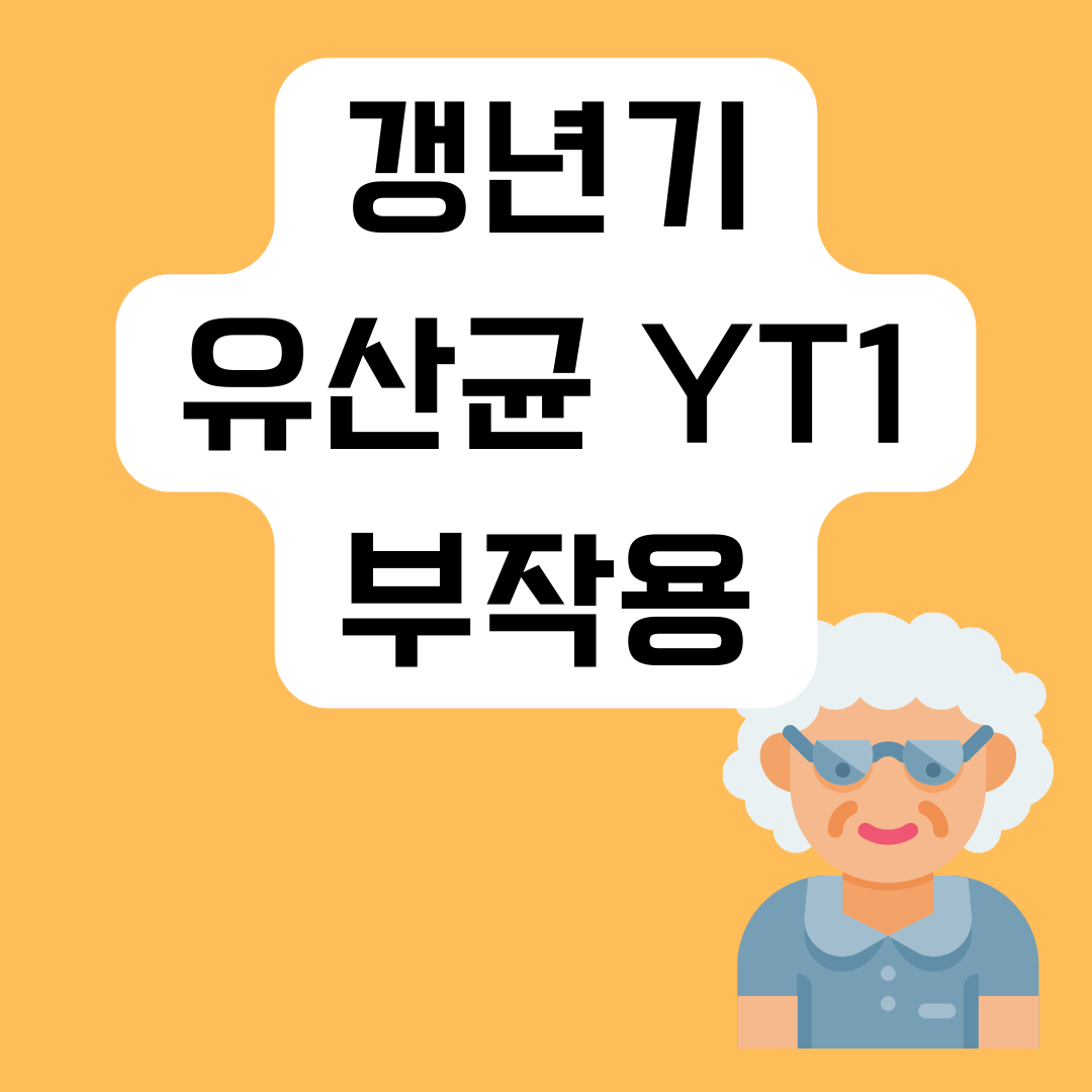 갱년기-유산균-yt1-부작용