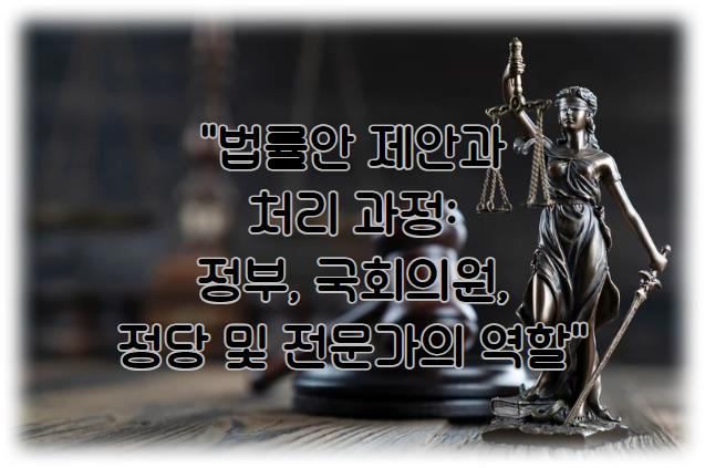 법률안 제안과 처리 과정: 정부, 국회의원, 정당 및 전문가의 역할