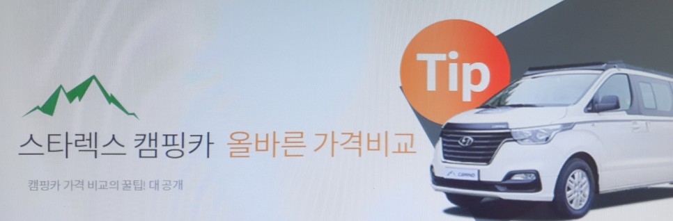 있는 가격 비교 조언 스타렉스 캠핑카 현실성 4
