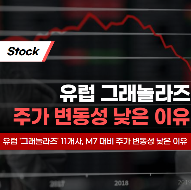 유럽 '그래놀라즈' 11개사, M7 대비 주가 변동성 낮은 이유