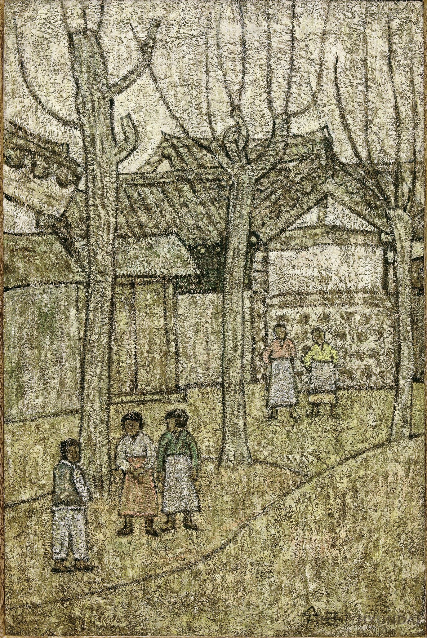  박수근 골목안