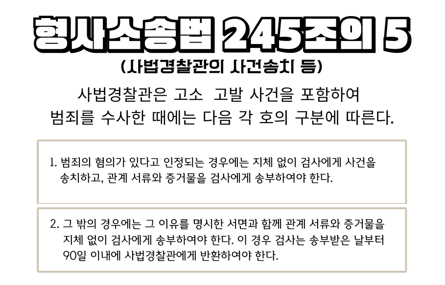 송치와 불송치결정