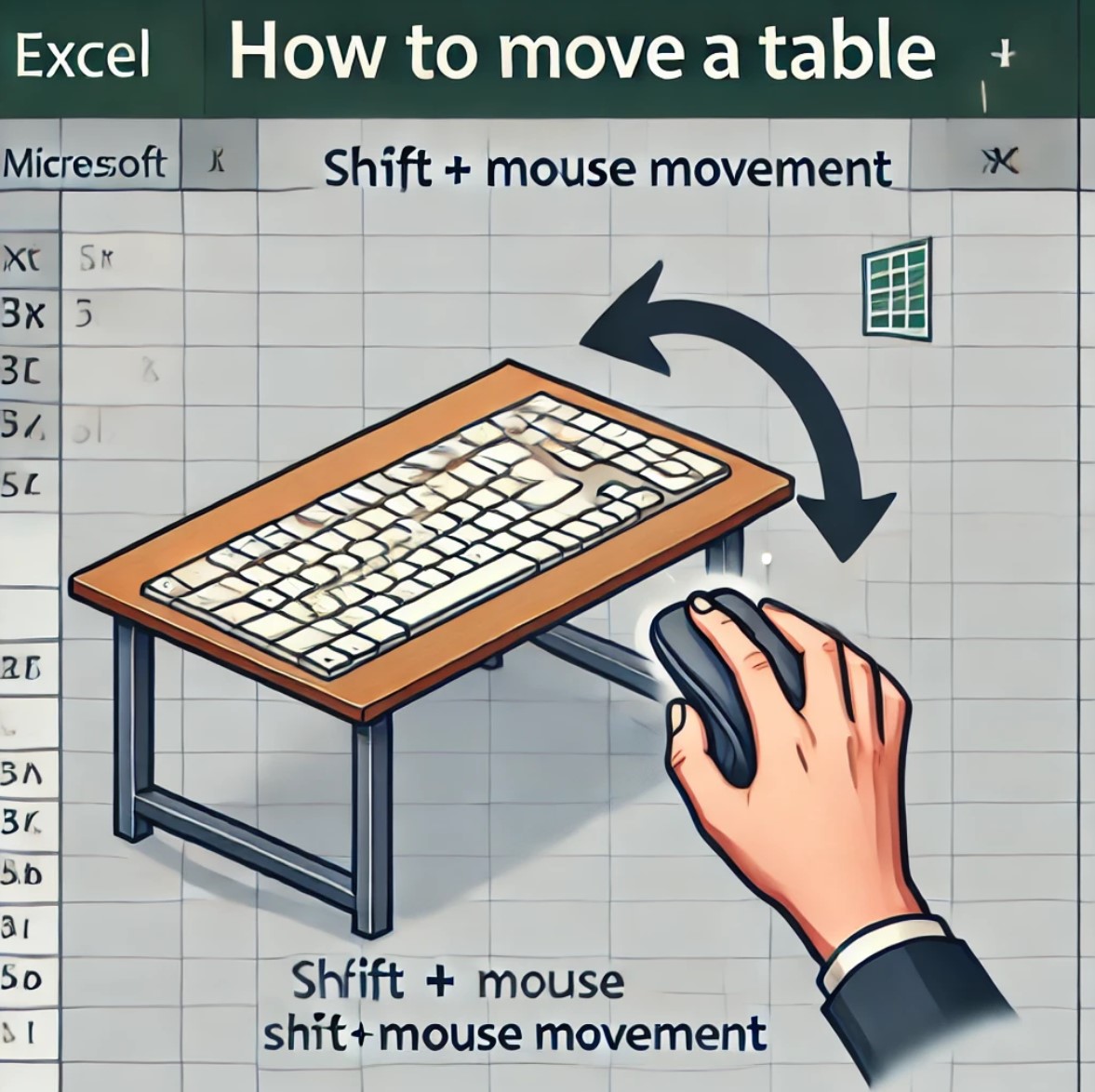 셀이동 Shift 단축키