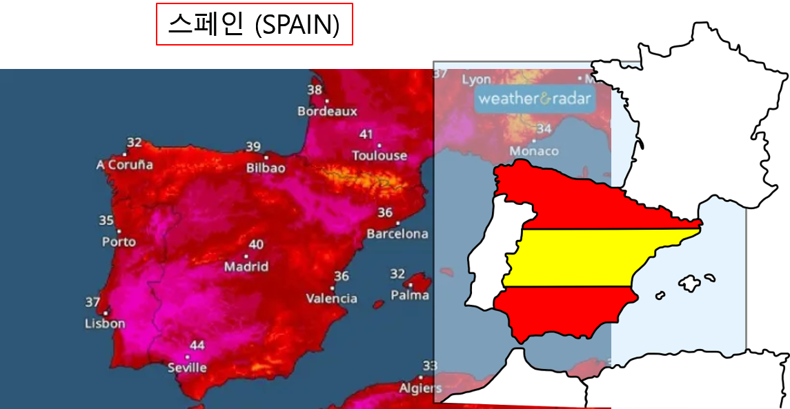 스페인의 폭염