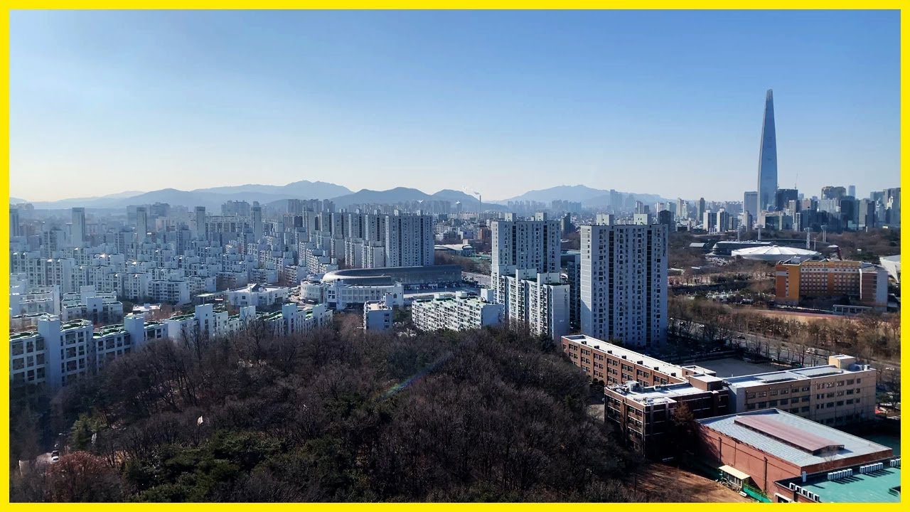  올림픽선수촌아파트 뷰 | 방이동 Korea Seoul Apartment 4K | 올선, 올림픽선수기자촌, 둔촌주공아파트, 감일지구