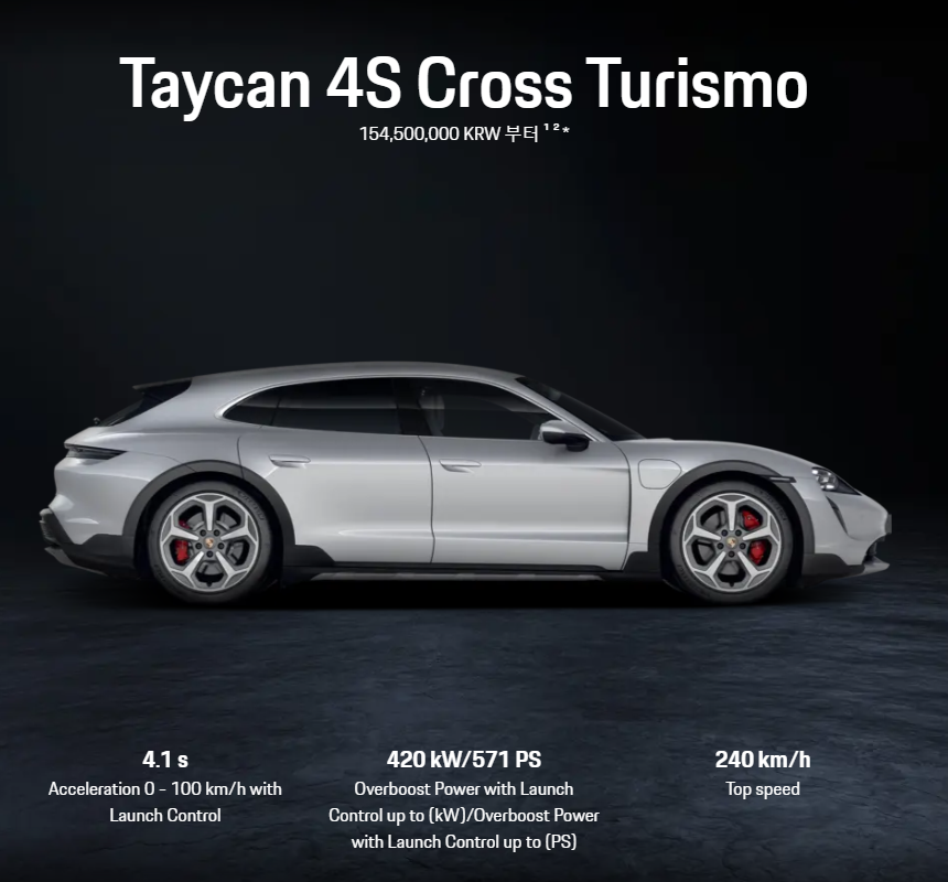 2022 포르쉐 타이칸 Porsche Taycan 차량정보과 가격