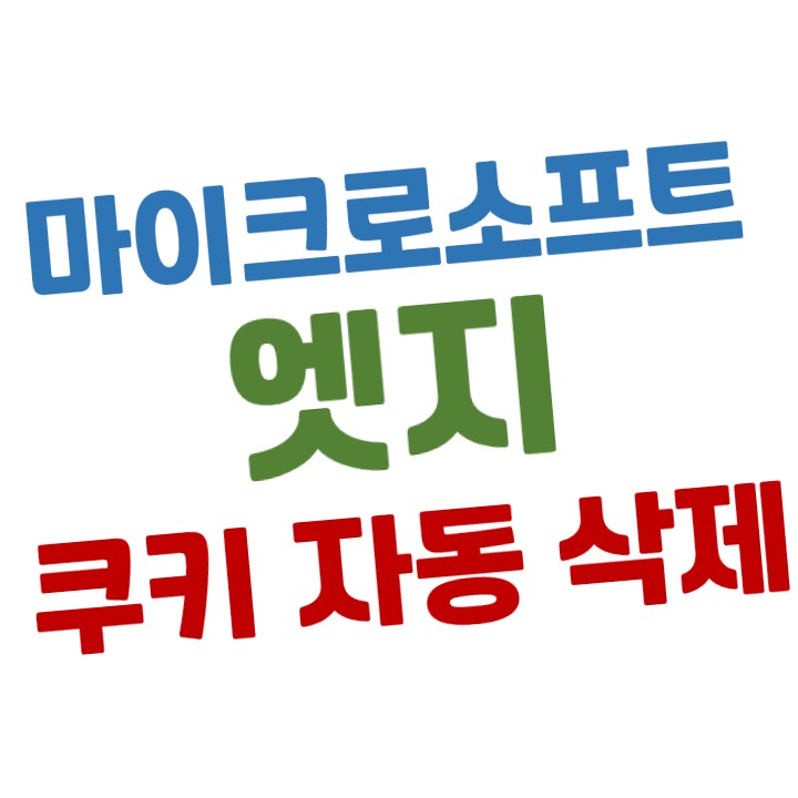  마이크로소프트 엣지에서 자동 쿠키 삭제하는 방법 (사생활 보호)