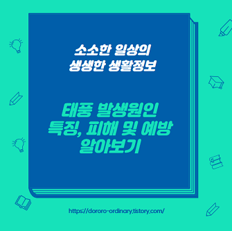 태풍 발생원인 특징, 피해 및 예방 알아보기