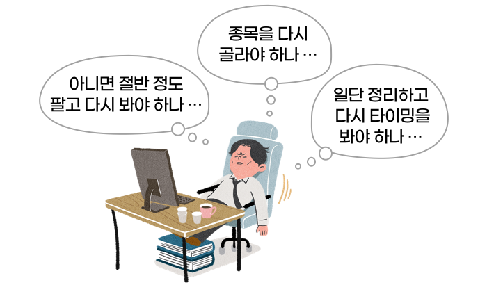 물타기-분할매수-분할매도-손절