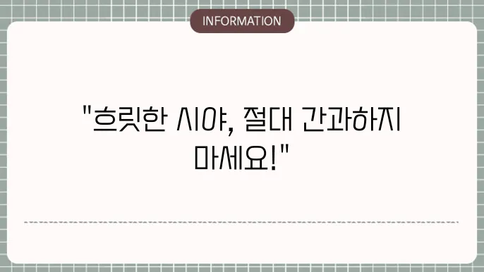 백내장검사: 