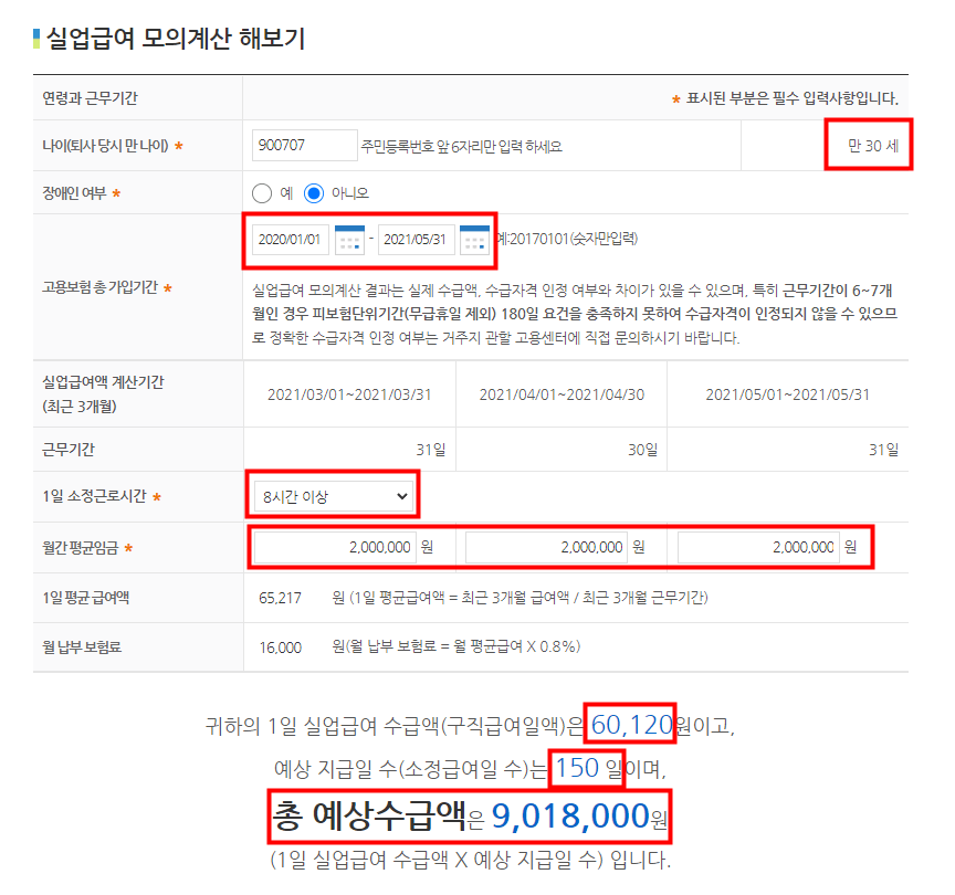  실업급여 신청방법 및 지급액 총정리